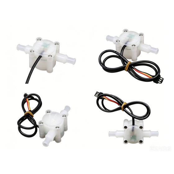ZQ-02-3 0.3–8 LPM Acid & Alkali Resistant PVDF Micro Water Flow Hall Effect Flowmeter